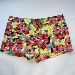 J Crew Shorts Women Sz 10 Tropical Print Preppy Resort Summer Coastal 3" NEW